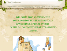 Tablet Screenshot of ciaotrasimeno.com